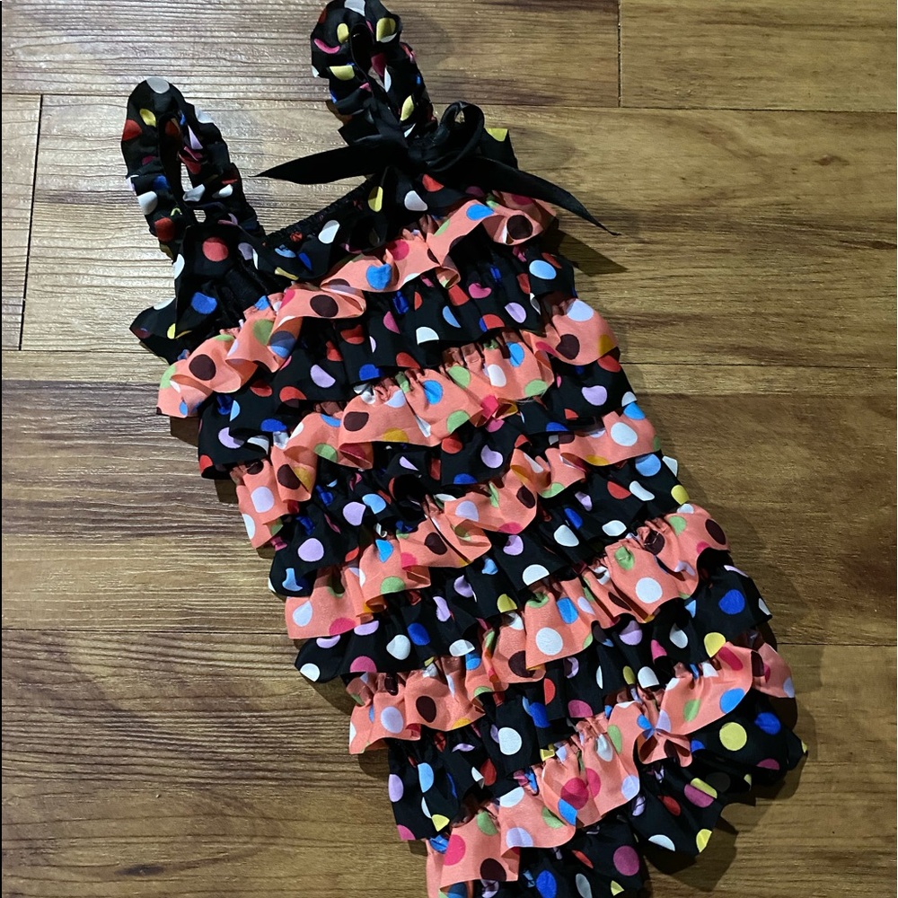 Satin Poka Dot Romper